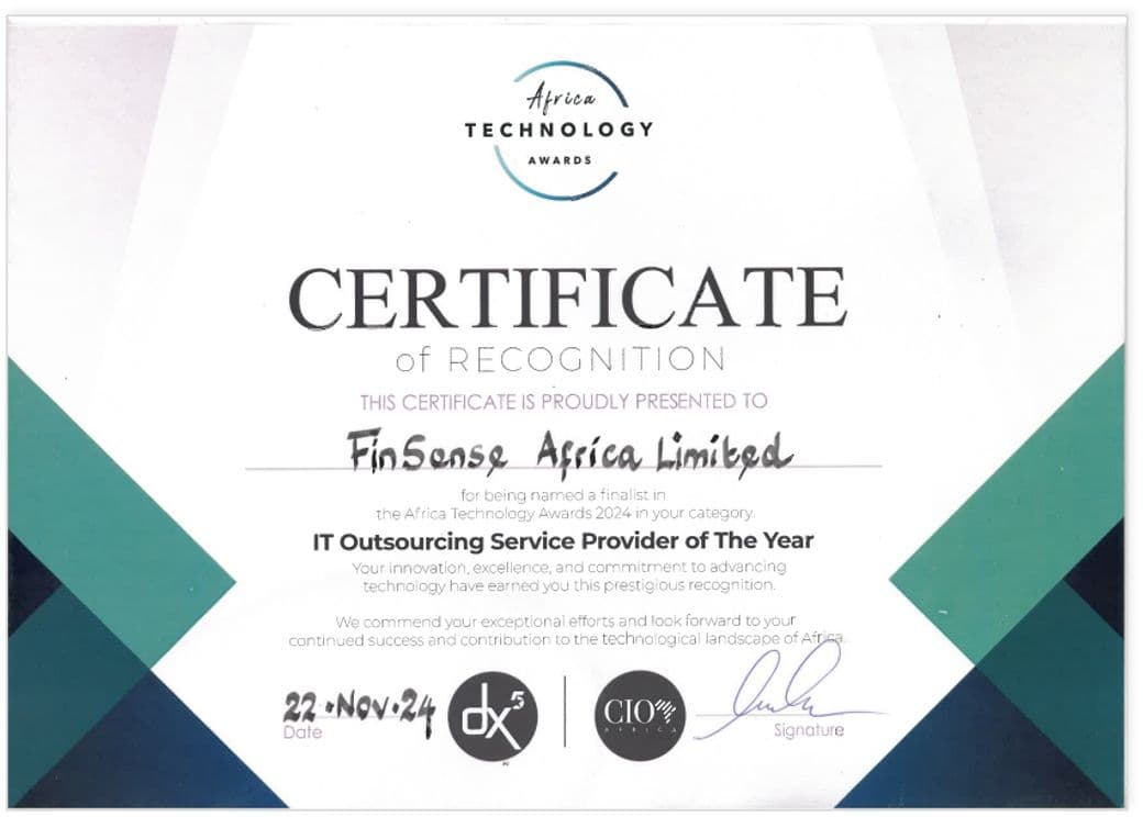 Certificate sample